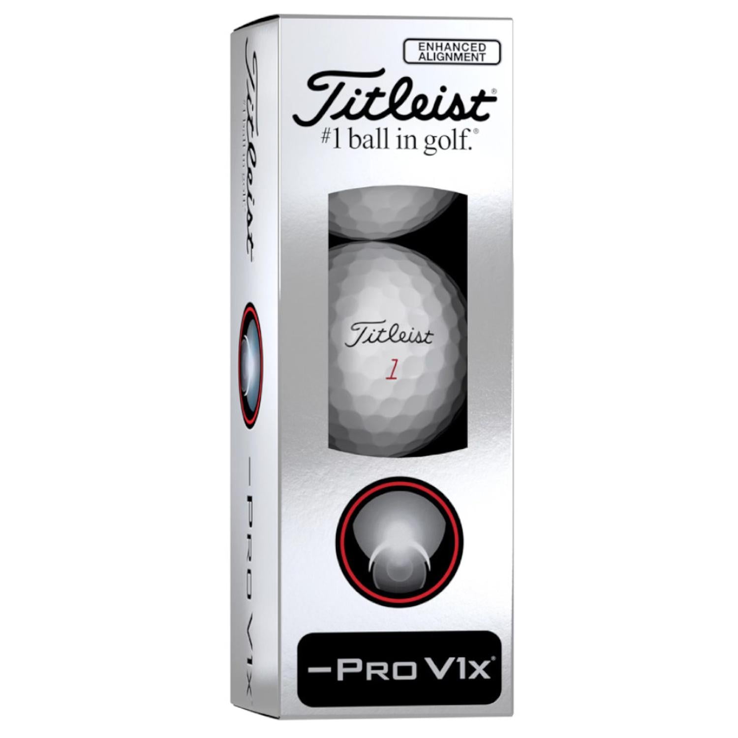 Titleist ProV1x Left Dash Enhanced Alignment